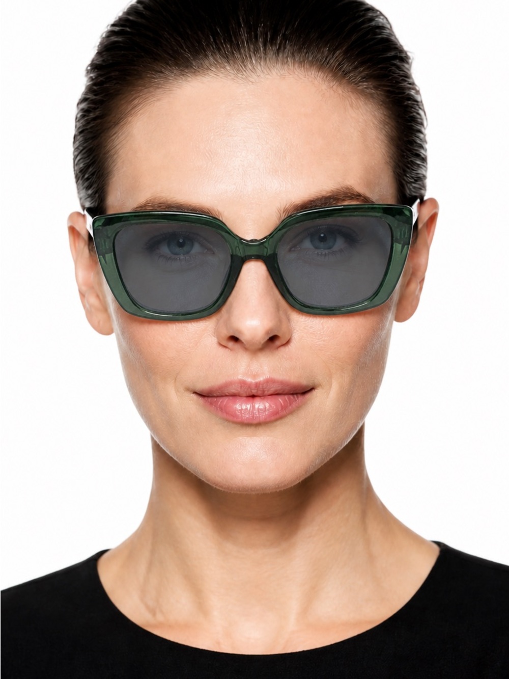 Women’s Green Square Sunglasses